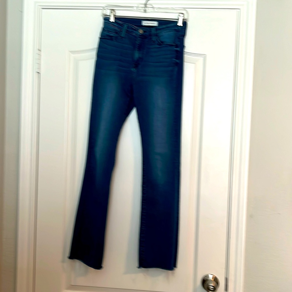 Flying Monkey frayed bottom jeans boot cut